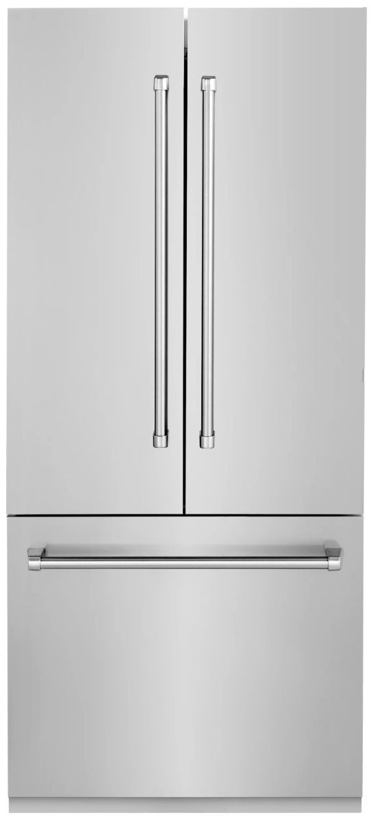 ZLINE 19.6 Cu. Ft. Panel Ready Counter Depth French Door Refrigerator ...