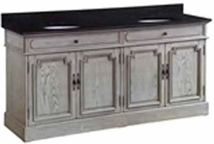 Crestview Collection Isabelle Black/Gray 72" Double Vanity Sink