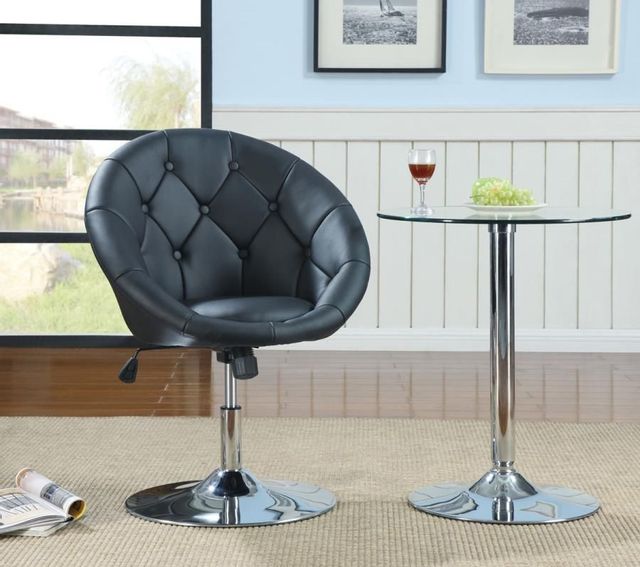 Coaster® Black Round Accent Chair 1