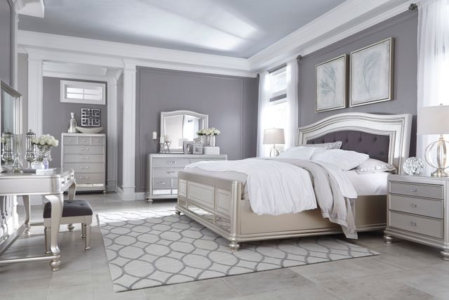 Signature Design by Ashley® Coralayne Silver California King Panel Bed 12