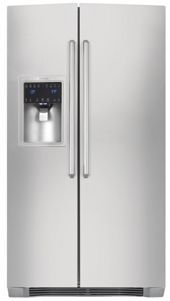 25.9 cu. ft. Side by Side Refrigerator with 3 Glass Shelves, Gallon Door Storage, IQ-Touch Controls and External Water/Ice Dispenser 0