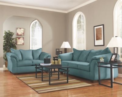 Signature Design by Ashley® Darcy Sky Loveseat 3