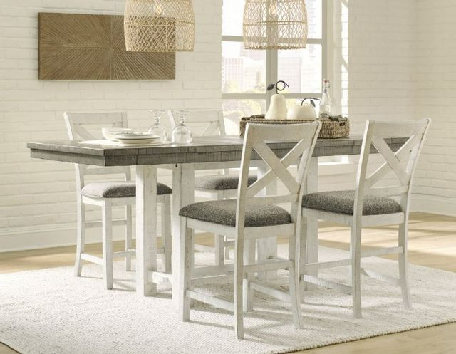 Benchcraft® Brewgan 5-Piece Two-Tone Counter Height Dining Table Set 3