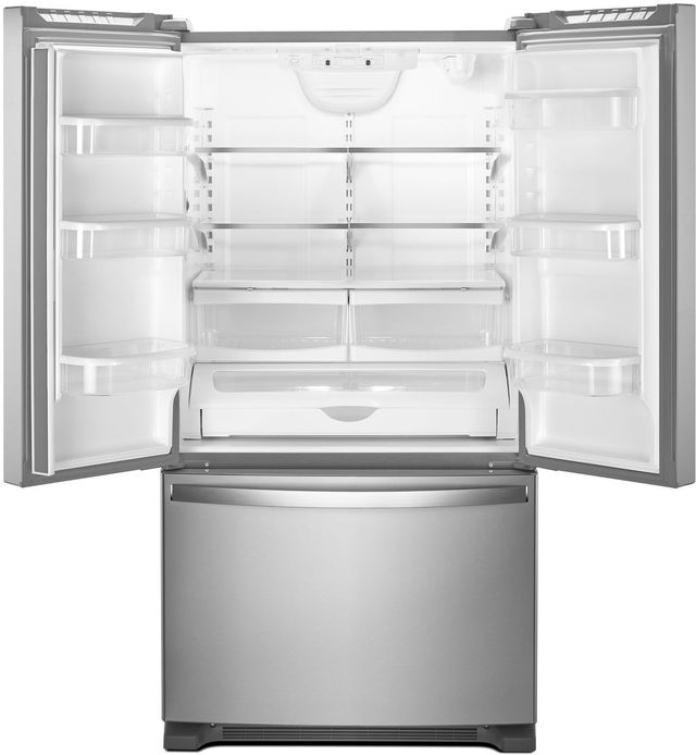 Réfrigérateur à portes françaises de 36 po Whirlpool® de 25,2 pi³ - Acier inoxydable résistant aux traces de doigts 11