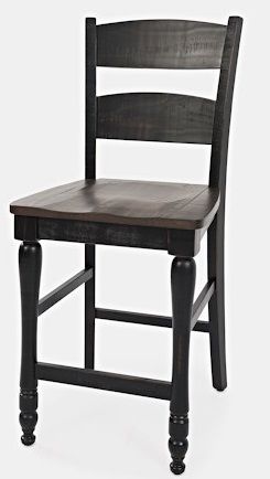 Jofran Inc. Madison County Ladderback Counter Height Stool Chair-1