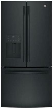 GE® Series 23.6 Cu. Ft. Black French Door Refrigerator