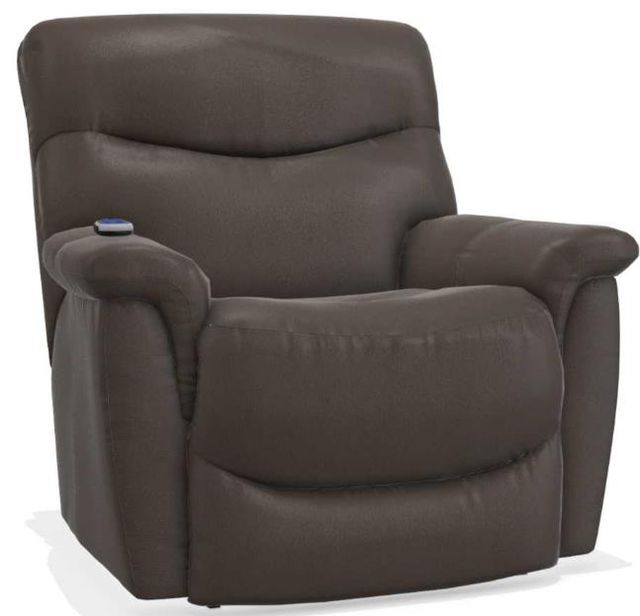 La Z Boy® James Walnut Power Rocking Recliner With Massage And Heat Worralls Furniture 1762