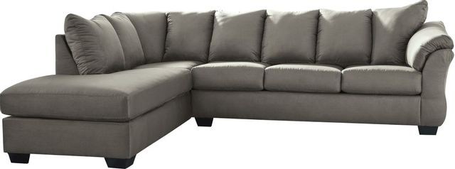 Signature Design by Ashley® Darcy Cobblestone 2-Piece Sectional with Chaise