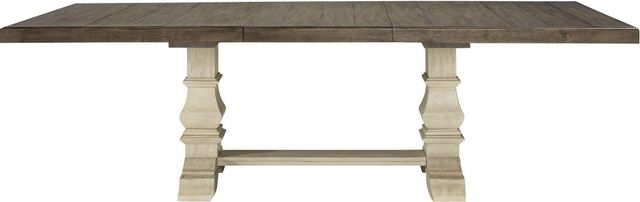 Signature Design by Ashley® Bolanburg Antique White/Brown Extention Dining Table 1