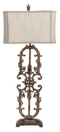 Crestview Collection Madison Antique White Table Lamp