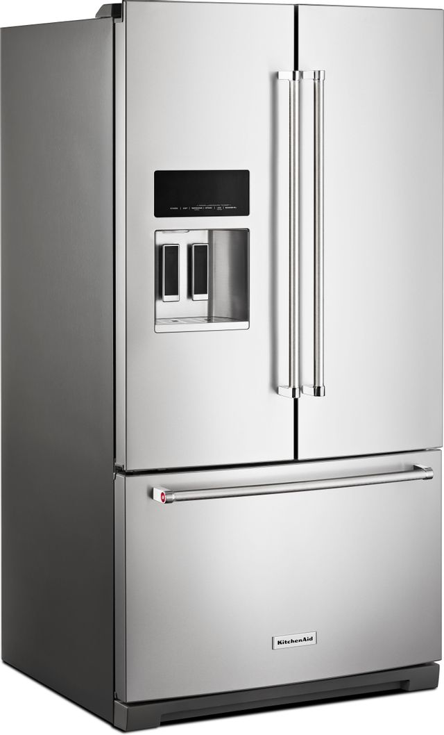 KitchenAid® 27 Cu. Ft. Stainless Steel with PrintShield™ Finish French Door Refrigerator 3