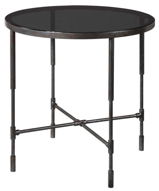 Uttermost® Vande Aged Steel Accent Table-1