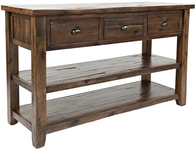 Jofran Inc. Artisan's Craft Dakota Oak Sofa Table-0