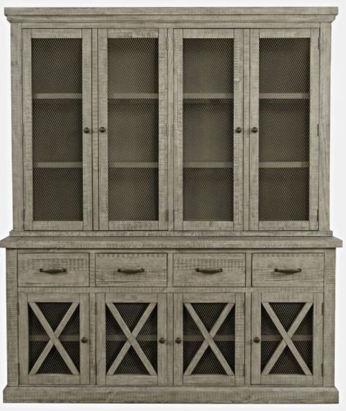 Jofran Inc. Telluride Driftwood Hutch with Touch Light