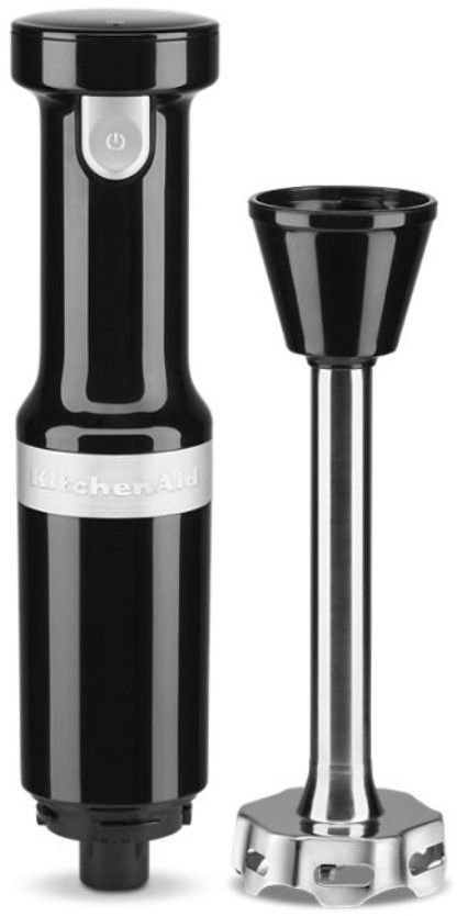KitchenAid® Onyx Black Cordless Hand Blender with Chopper and Whisk Attachment