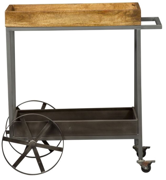 Liberty Furniture Raven Light Brown Accent Bar Trolley