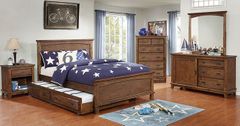 Furniture of America® Colin Dark Oak 4-Piece Full Platform Bedroom Collection