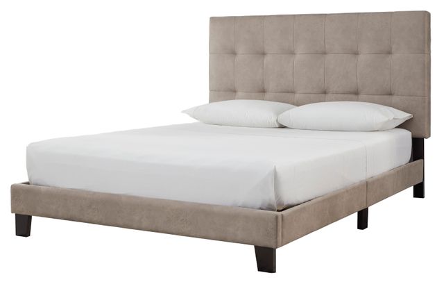 Signature Design by Ashley® Adelloni Light Brown Queen Upholstered Bed 6