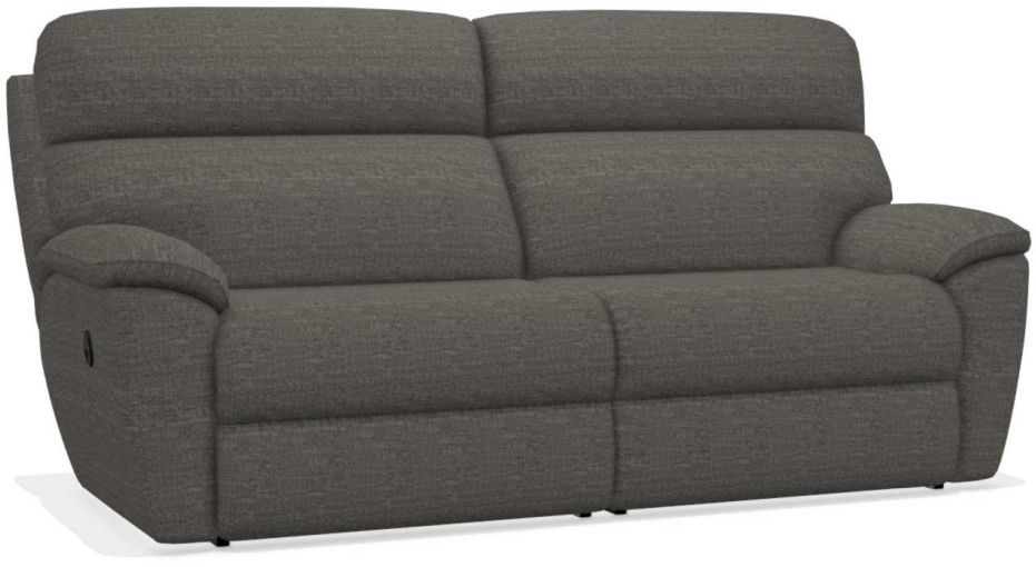 La Z Boy Roman Grey Two Seat Reclining Sofa Original Home