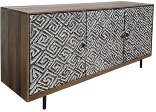 Signature Design by Ashley® Kerrings Brown/Black/White Accent Cabinet 1