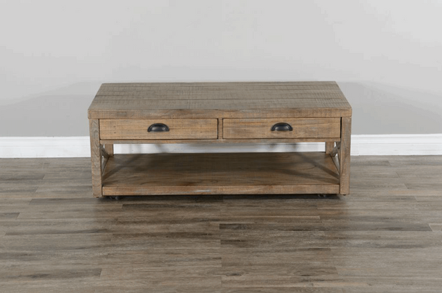 Sunny Designs Durango Weathered Brown Cocktail Table 1