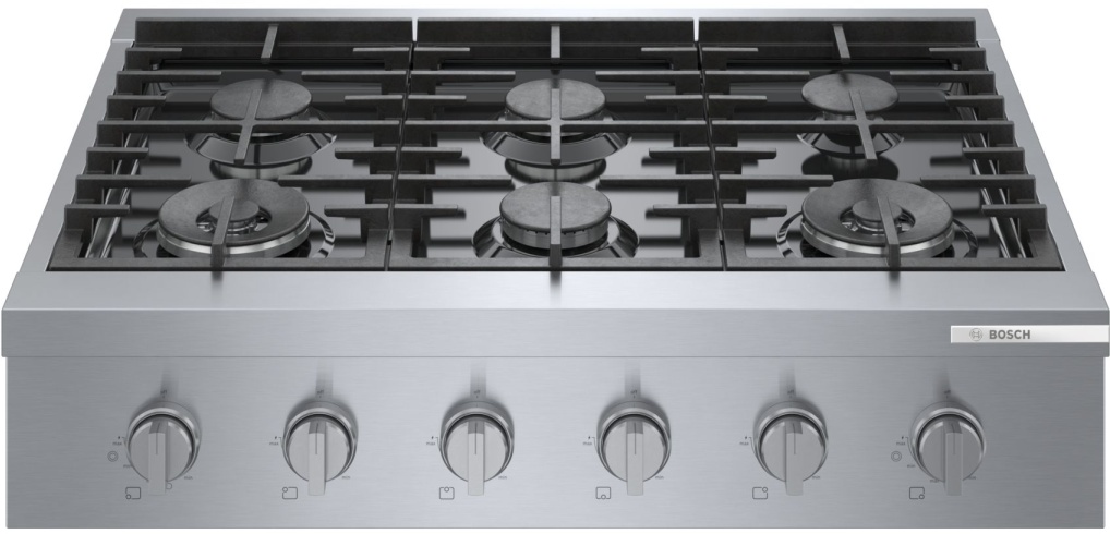 Bosch 800 Series Stainless Steel Gas Rangetop Midland Appliance