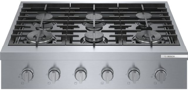 Table de cuisson encastrable au gaz Bosch® de 35 po - Acier inoxydable 0