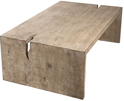 Dovetail Furniture Merwin Light White Wash Coffee Table-1