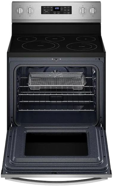Whirlpool® 30" Fingerprint Resistant Stainless Steel Freestanding Electric Range with 5-in-1 Air Fry Oven 4