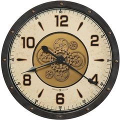 Howard Miller® Garth Aged Charcoal/Aged Off-White Wall Clock