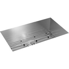 Elkay® Crosstown 16 Gauge Stainless Steel, 30-1/2" x 18-1/2" x 10" Single Bowl Undermount Sink Kit