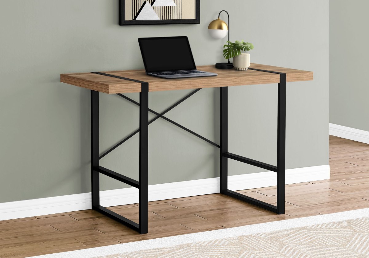 light brown desk