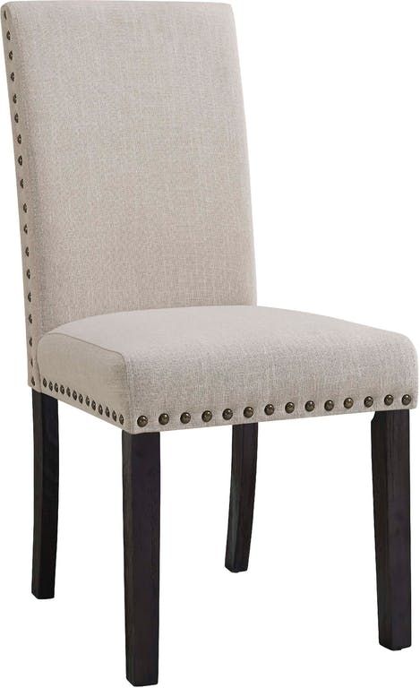 Elements International Greystone Marble Fabric Back Side Chair-0