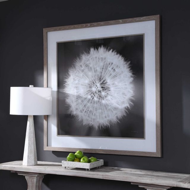 Uttermost® Dandelion Seedhead Black/White Framed Print-3