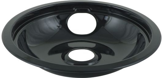 Amana Whirlpool 8" Black Porcelain Burner Drip Pan Bowl W10290350RW 