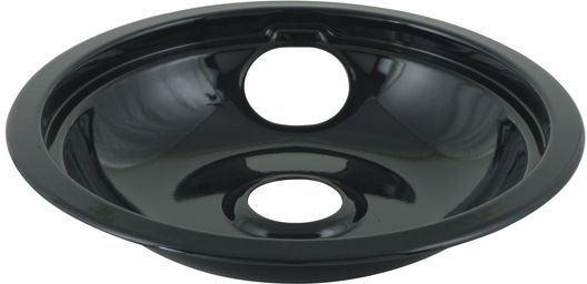 Whirlpool 8" Replacement Burner Bowls-Black Porcelain