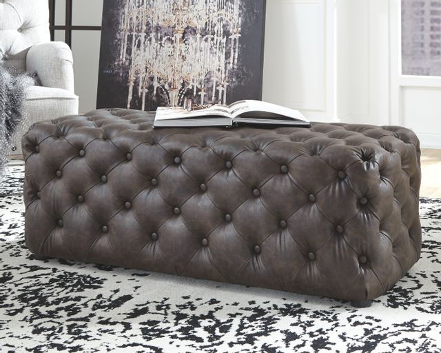 Signature Design by Ashley® Lister Brown Accent Ottoman 1