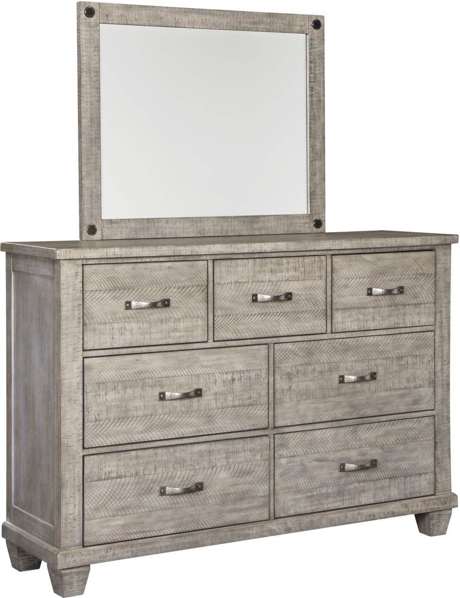 Rustic store gray dresser