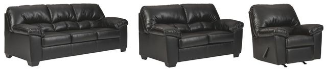 Benchcraft® Brazoria 3-Piece Black Living Room Set