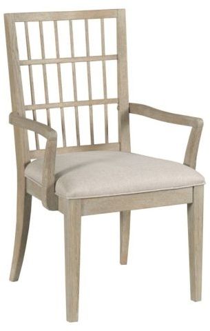 Kincaid Furniture Symmetry Sand Fabric Arm Chair