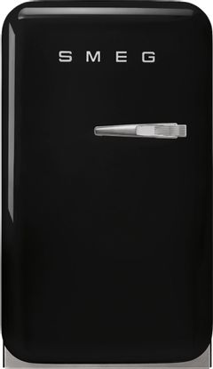 Smeg 50's Retro Style 1.3 Cu. Ft. Black Compact Refrigerator