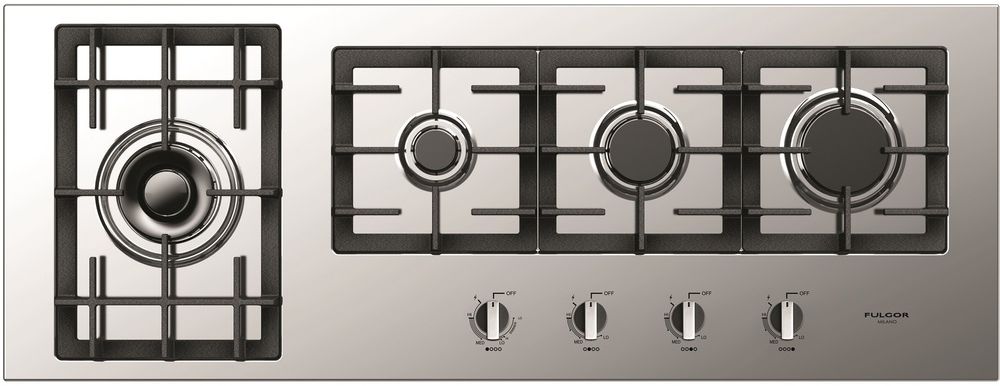 Fulgor Milano® 400 Series 42" Stainless Steel Gas Cooktop-F4GK42S1