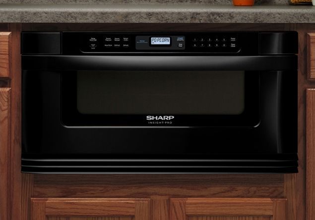 Sharp Insight Built In Microwave Drawer-Black 0