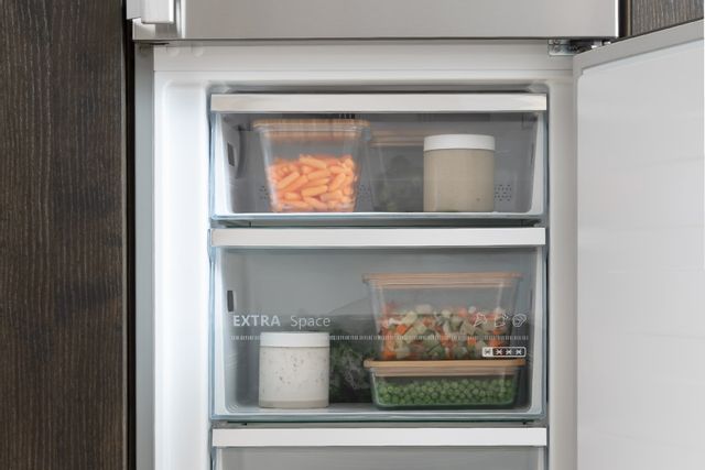 Bertazzoni Professional Series 11.5 Cu. Ft. Stainless Steel Freestanding Bottom Freezer Refrigerator 7
