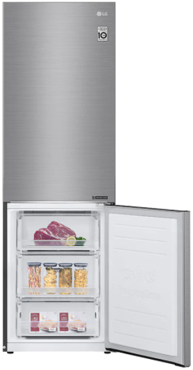 Réfrigérateur à congélateur inférieur à profondeur de comptoir de 24 po LG® de 11,9 pi³ - Argent platine 2