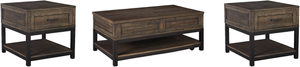 Signature Design by Ashley® Johurst 3-Piece Grayish Brown Living Room Table Set