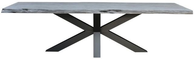 Moe's Home Collection Edge Gray Large Dining Table 1