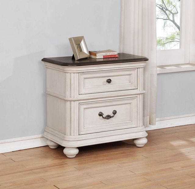 Avalon Furniture B162 Two-Tone Two Drawer Nightstand-1
