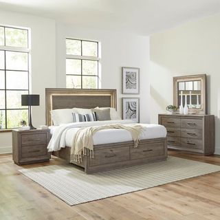 Liberty Furniture Horizons 4 Piece Graystone Queen Bedroom Set