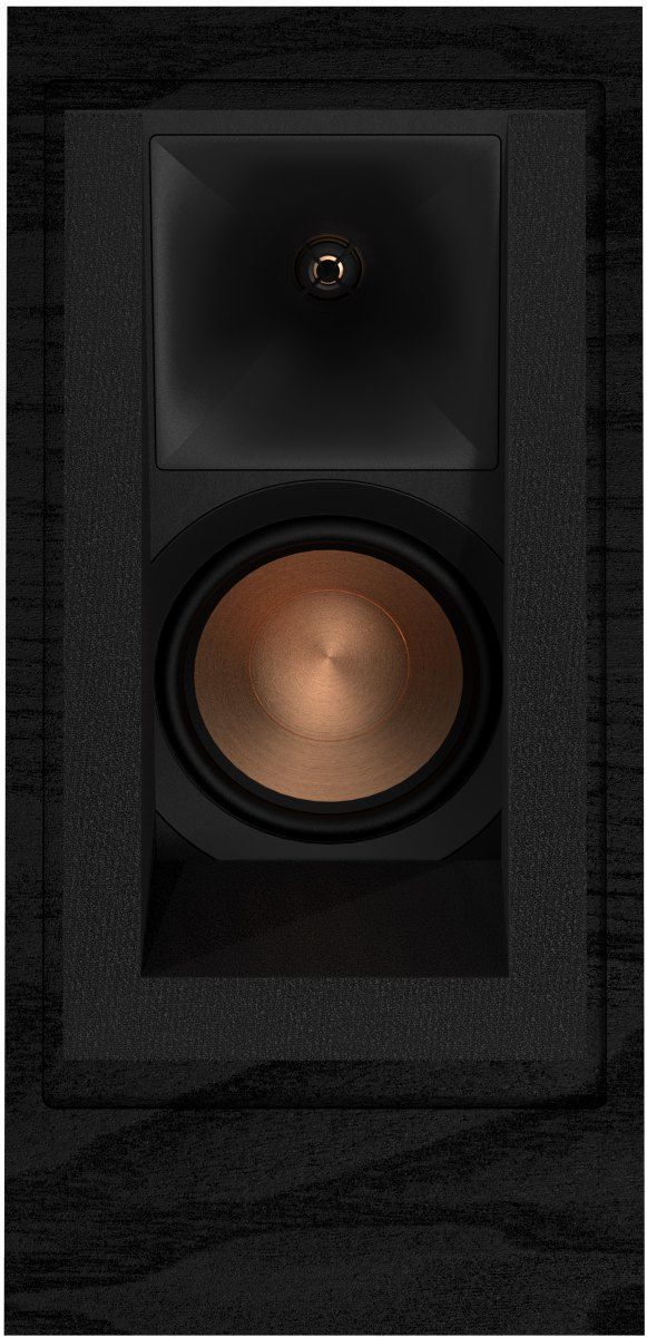 Klipsch® Reference 6.5" Black Textured Wood Grain Vinyl Floor Standing Speaker 7